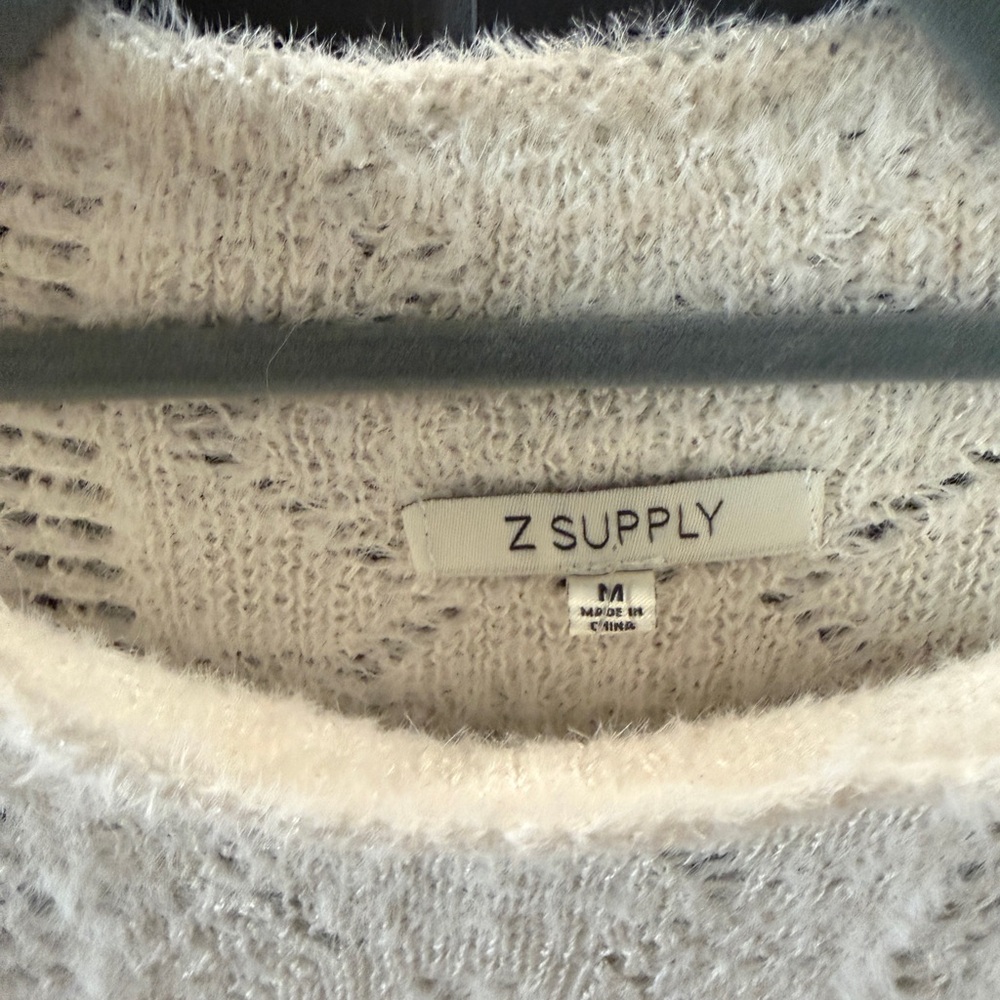 Z Supply Cream Textured Knit Sweater - Picture 2 of 4